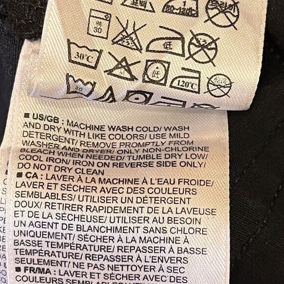 BANANA REPUBLIC Womens black coated twill ankle pants jeans Size 31 X 27.5 - Picture 8 of 8